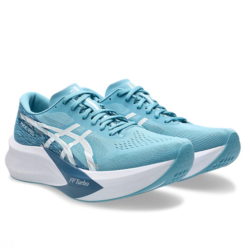 Jual Sepatu Lari Asics Magic Speed 4 Standard Stillwater - White Original 1011B875.402 - hoops.sakaraguna.com