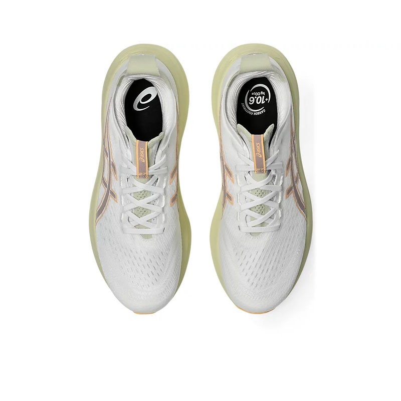 Jual Sepatu Lari Asics Gel-Nimbus 27 Men Standard White-Fawn Original 1011B958.102 - hoops.sakaraguna.com