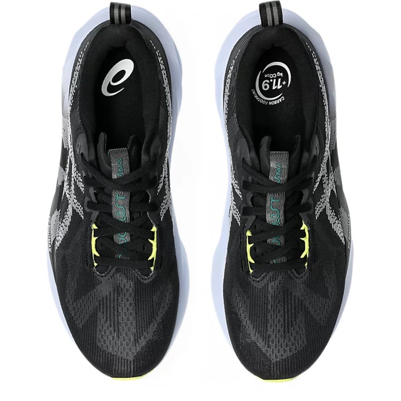 Jual Sepatu Lari Asics Novablast 5 Black - Blue Fade Original 1011B974.003 - hoops.sakaraguna.com