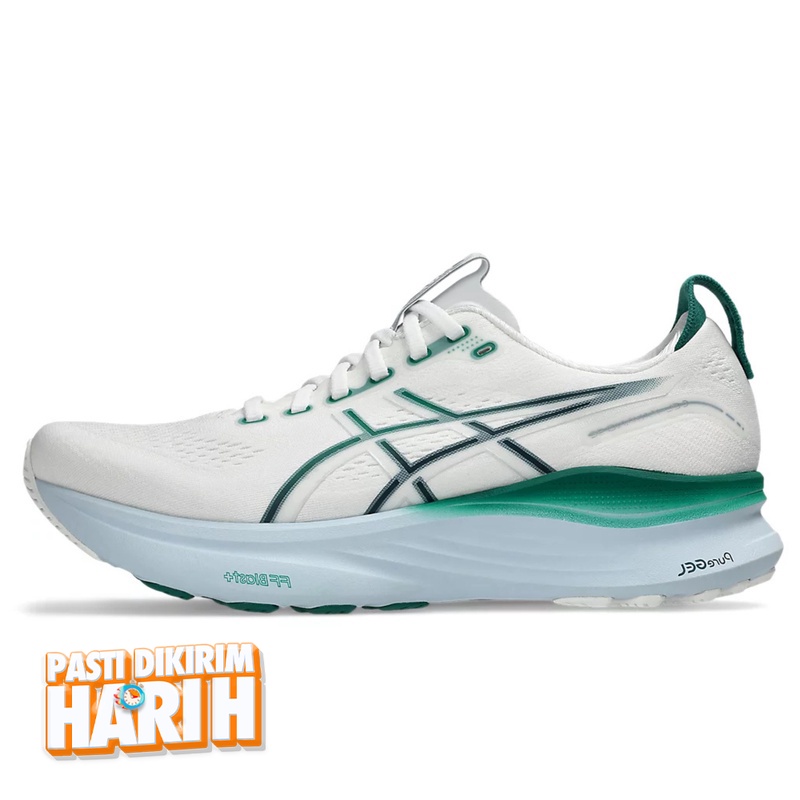 Jual Sepatu Lari Asics Gel-Kayano 32 Standard White - Jasper Green Original 1011C052.102 - hoops.sakaraguna.com