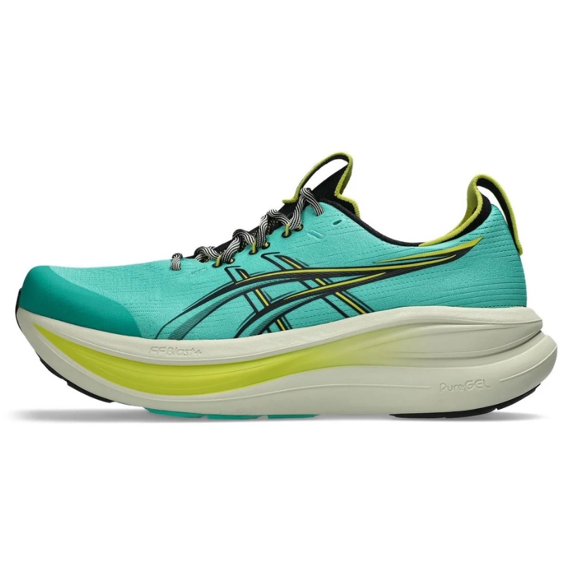 Jual Sepatu Lari Asics Gel-Nimbus 28 Tr Aurora Green-Black Original 1011C216.300 - hoops.sakaraguna.com