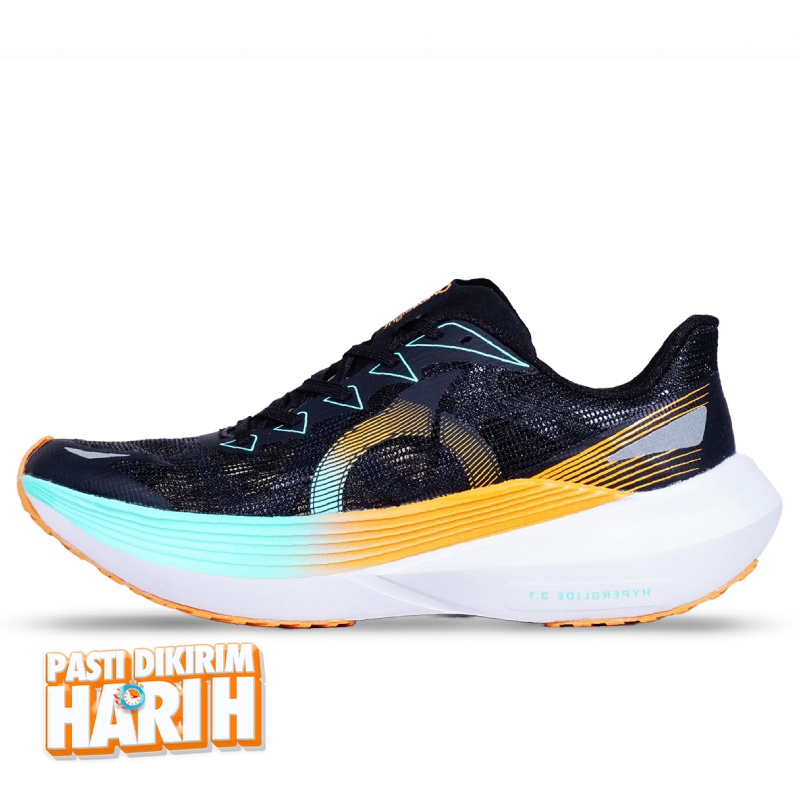 Jual Sepatu Lari Ortuseight Hyperglide 3.1 Black-Ortange Original 11040136 - hoops.sakaraguna.com