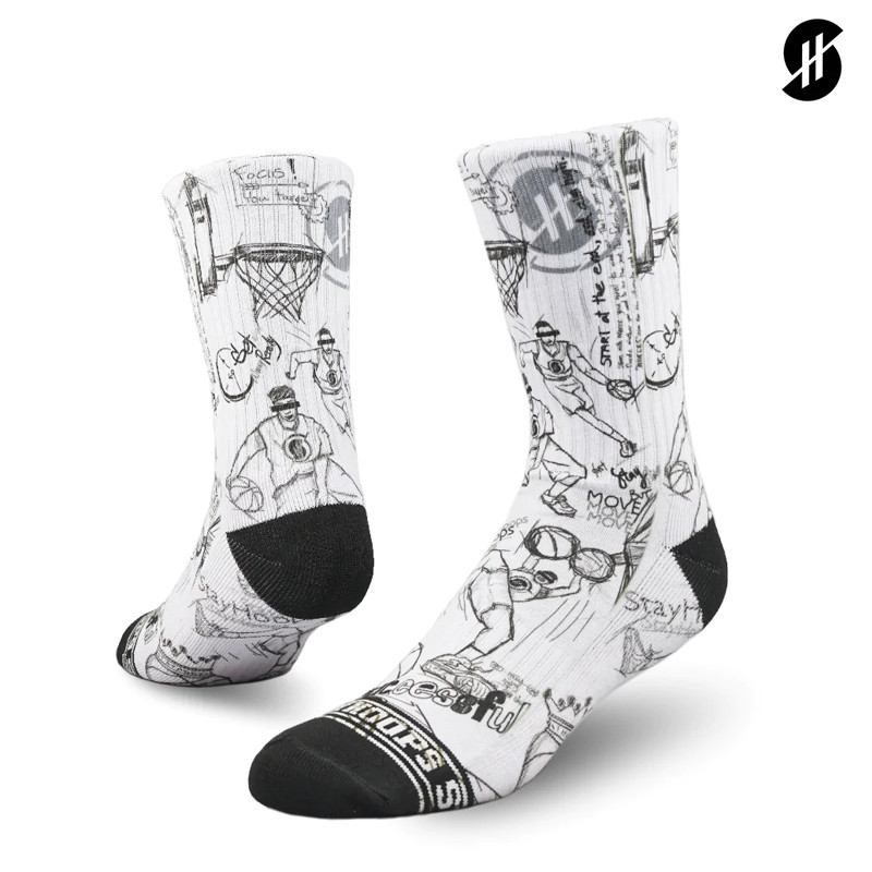 Jual Kaos Kaki Basket Stay Hoops Sketching Socks White Original 11457010 - hoops.sakaraguna.com
