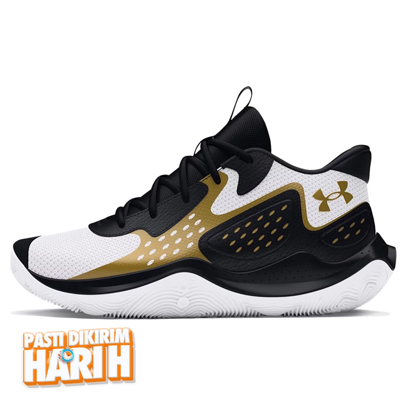 Beli Sepatu Basket Under Armour Ua Jet '23 White Gold Original 3026634-107