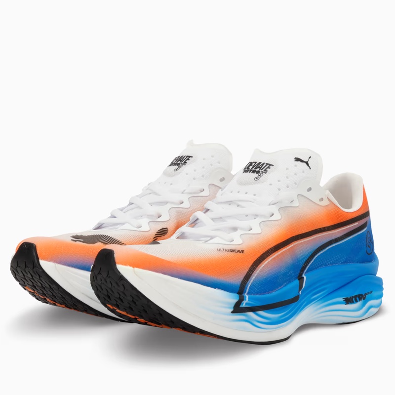 Jual Sepatu Lari Puma Deviate Nitro Elite 3 Ekiden Puma White - Heat Fire - Puma Black Original 313420-01 - hoops.sakaraguna.com