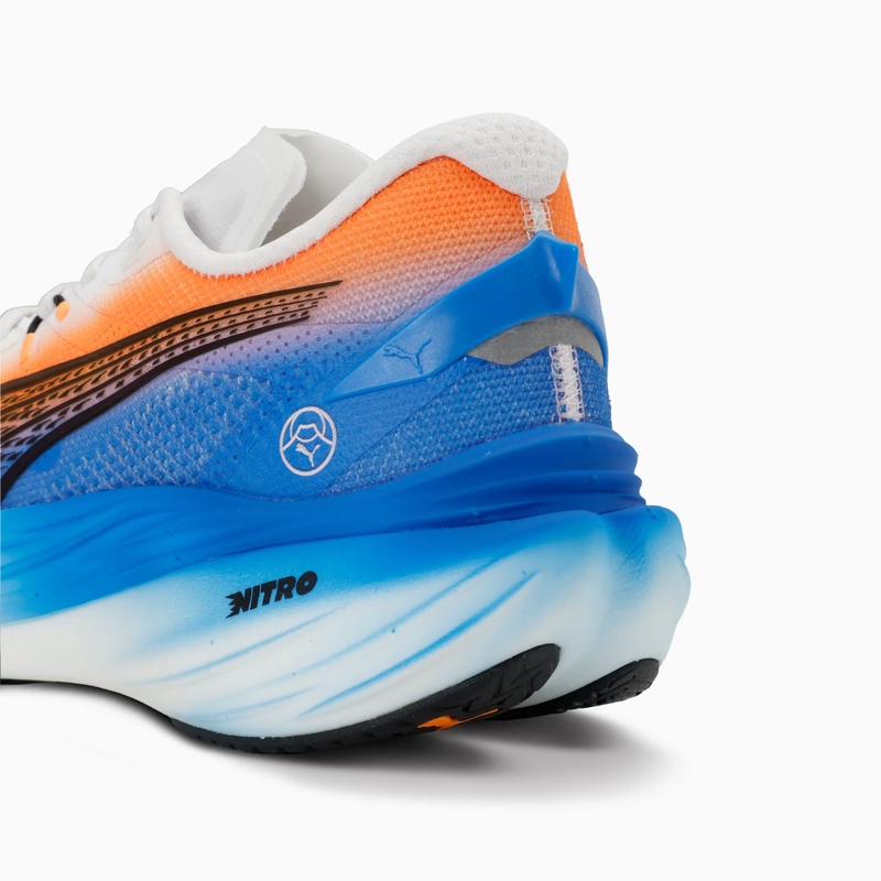 Jual Sepatu Lari Puma Deviate Nitro 3 Ekiden Puma White - Heat Fire - Puma Black Original 313422-01 - hoops.sakaraguna.com