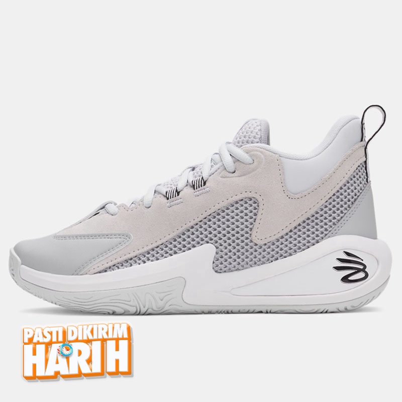 Beli Sepatu Basket Under Armour Gs Curry 3Z 25 Sde Halo Gray - White - Black Original 6001882-014