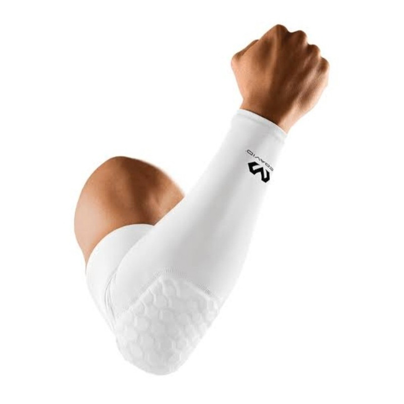 Jual Aksesoris Basket Mcdavid Hex Shooter Arm Sleeve White Original 6500R-W - hoops.sakaraguna.com