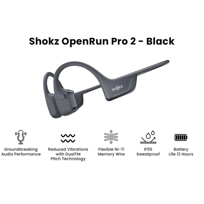 Jual Peralatan Lari Shokz Openrun Pro 2 Black Original 8100015429 - hoops.sakaraguna.com