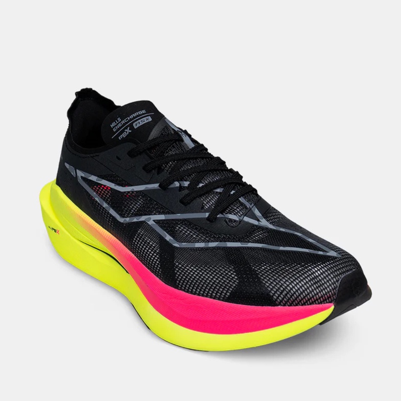 Jual Sepatu Lari Mills Enercharge M1 Black - Yellow - Magenta Original 9105307 - hoops.sakaraguna.com