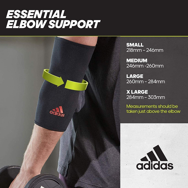 Jual Aksesoris Training Adidas Elbow Support (L) Black Original Adsu-12433Rd - hoops.sakaraguna.com