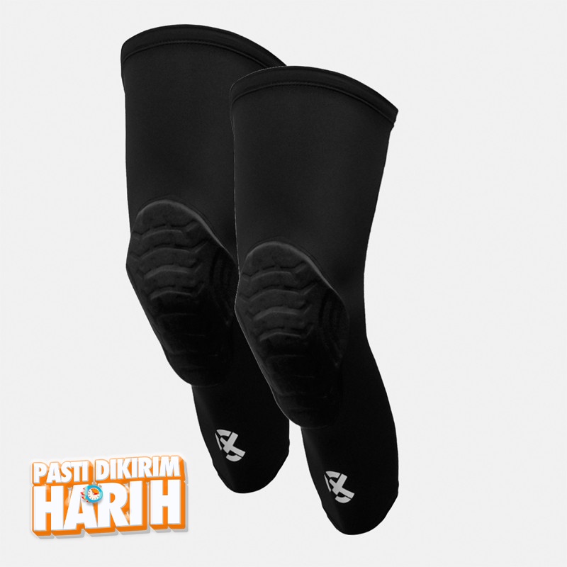Jual Aksesoris Basket Rechampx Pro Padded Knee Sleeves Black Original Cx-B400108-001 - hoops.sakaraguna.com