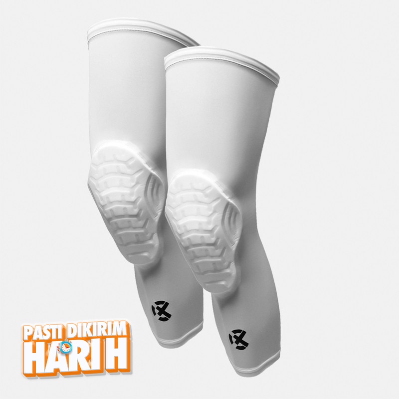Beli Aksesoris Basket Rechampx Pro Padded Knee Sleeves White Original Cx-B400108-100