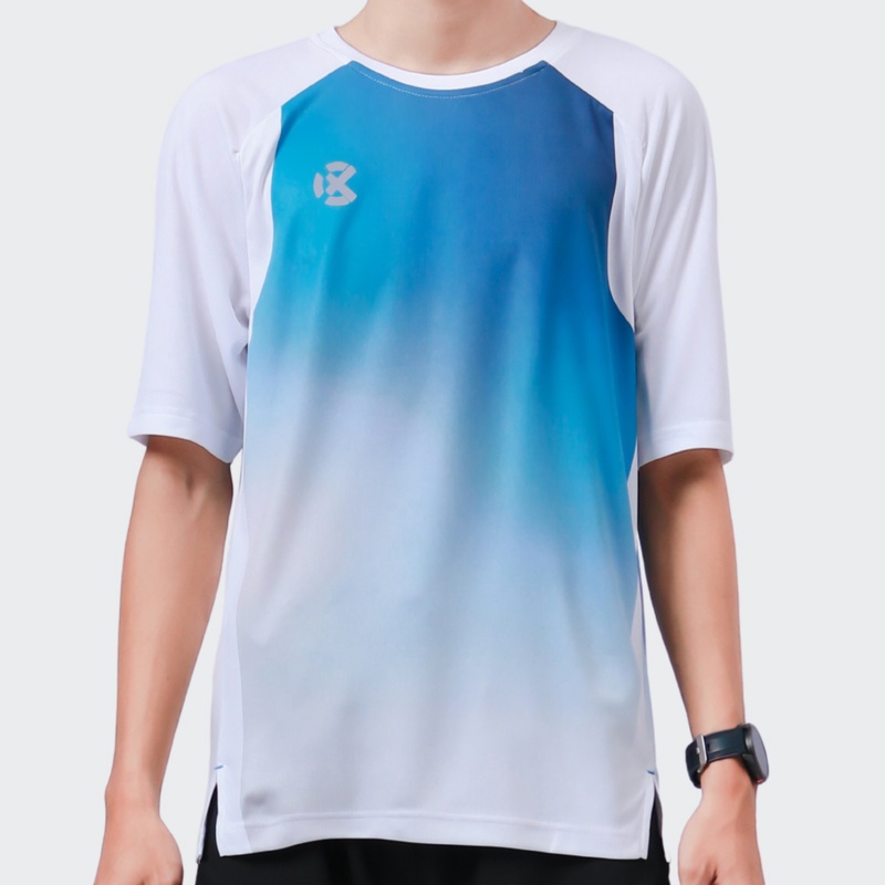 Jual Baju Lari Rechampx Race Short Sleeves Top White-Blue Original Cx-R030214-414 - hoops.sakaraguna.com