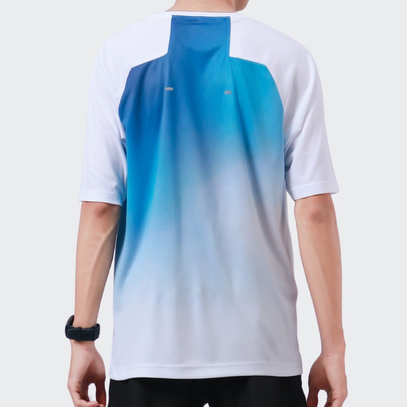 Jual Baju Lari Rechampx Race Short Sleeves Top White-Blue Original Cx-R030214-414 - hoops.sakaraguna.com