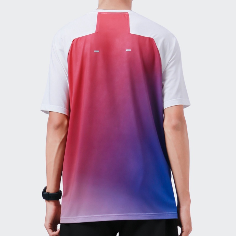 Jual Baju Lari Rechampx Race Short Sleeves Top White- Red - Blue Original Cx-R030214-614 - hoops.sakaraguna.com