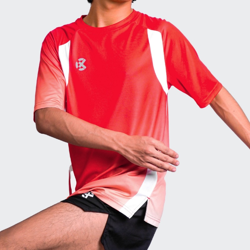 Jual Baju Lari Rechampx Race Short Sleeves Top Red - White Original Cx-R030314-610 - hoops.sakaraguna.com