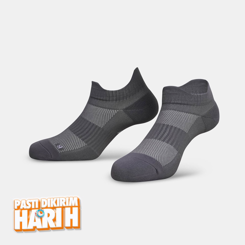 Beli Kaos Kaki Lari Rechampx Dly Run Low Cut Socks 1X Grey Original Cx-R250105-841
