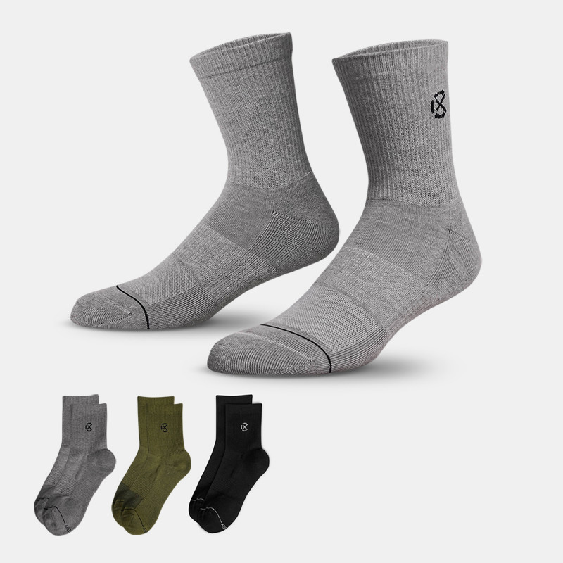 Jual Kaos Kaki Basket Rechampx Cushioned Quarter Sock 3X Black-Grey-Green Original Cx-S120101-903 - hoops.sakaraguna.com