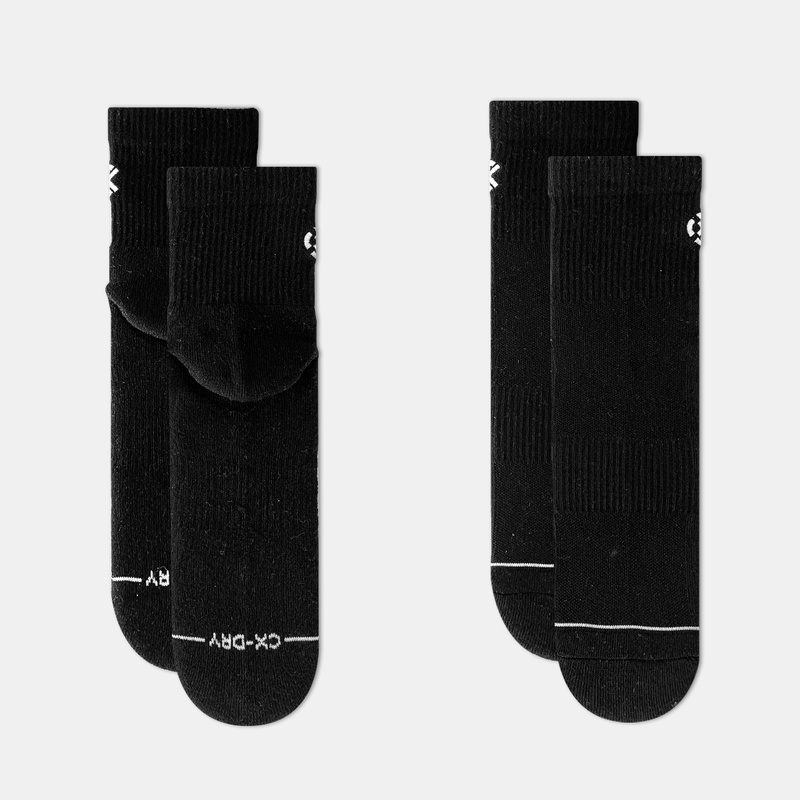 Jual Kaos Kaki Basket Rechampx Cushioned Quarter Socks 3X Black - White Original Cx-S120205-001 - hoops.sakaraguna.com