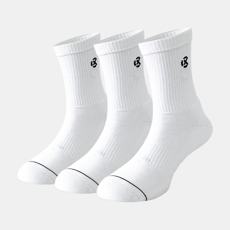 Jual Kaos Kaki Basket Rechampx Cushioned Crew Socks 3X White Original Cx-S130205-100 - hoops.sakaraguna.com