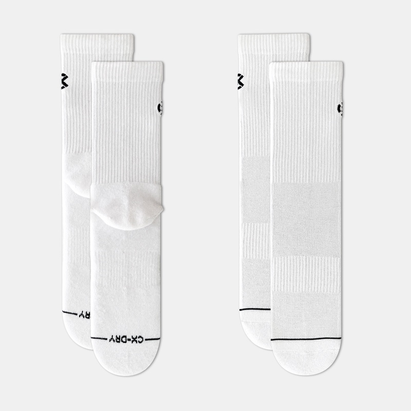 Jual Kaos Kaki Basket Rechampx Cushioned Crew Socks 3X White Original Cx-S130205-100 - hoops.sakaraguna.com