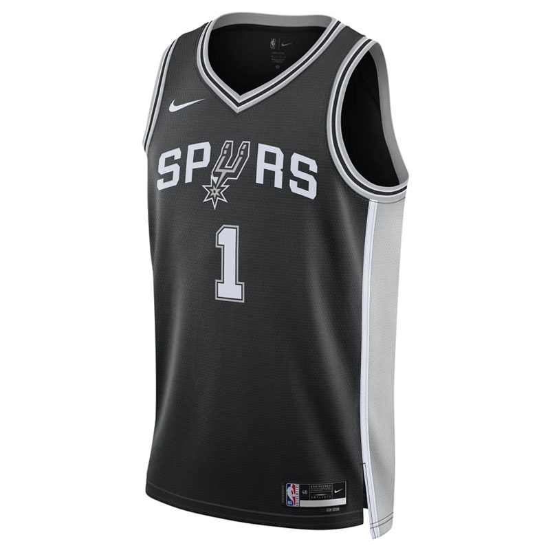 Jual Baju Basket Nike Victor Wembanyama San Antonio Spurs Swingman Jersey Black Original Dn2022-015 - hoops.sakaraguna.com