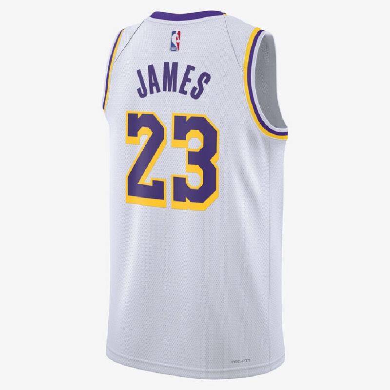 Jual Baju Basket Nike Lebron James Los Angeles Lakers Association Edition Swingman Jersey White Original Dn2081-103 - hoops.sakaraguna.com