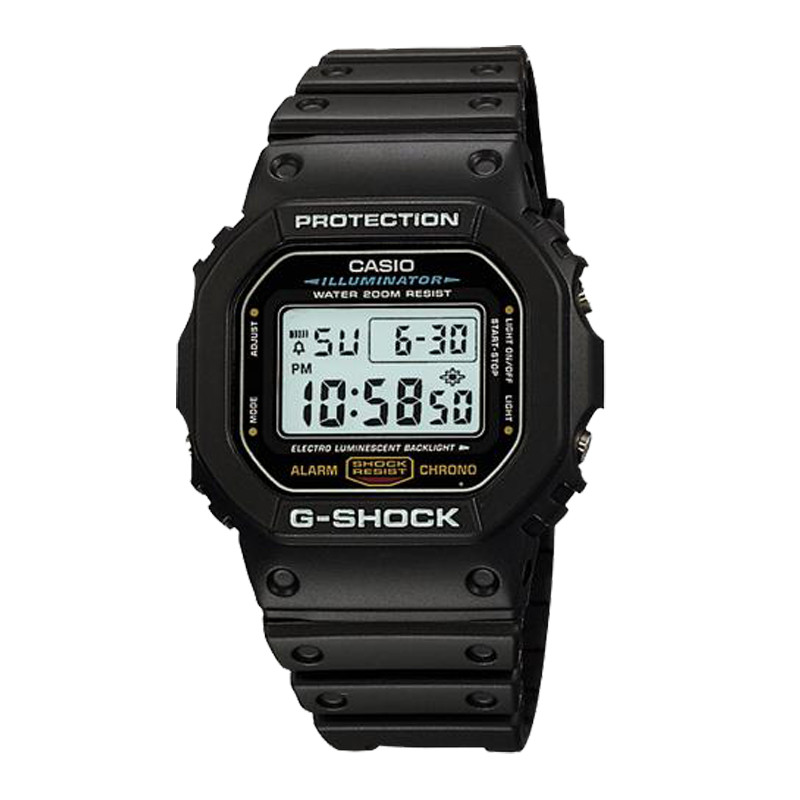 Jual Jam Tangan Training Pria Casio G-Shock Black Resin Water Resistant 200M Black Original Dw-5600E-1Vdf - hoops.sakaraguna.com