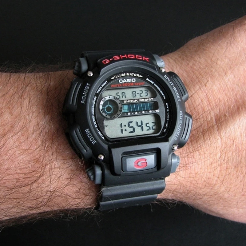 Jual Jam Tangan Training Pria Casio G-Shock Digital Dial Black Resin Strap Black Original Dw-9052-1Vdr - hoops.sakaraguna.com