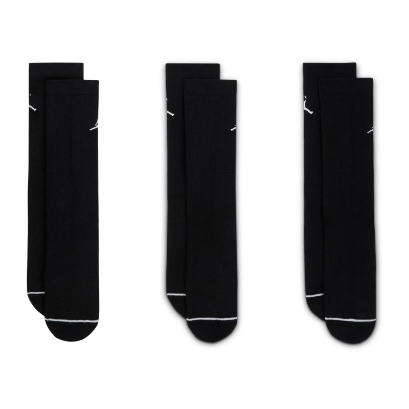 Jual Kaos Kaki Basket Air Jordan 3Pk Everyday Lightweight Crew Socks Black Original Dx9632-010 - hoops.sakaraguna.com