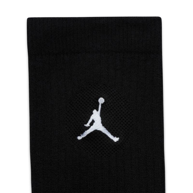 Jual Kaos Kaki Basket Air Jordan 3Pk Everyday Lightweight Crew Socks Black Original Dx9632-010 - hoops.sakaraguna.com