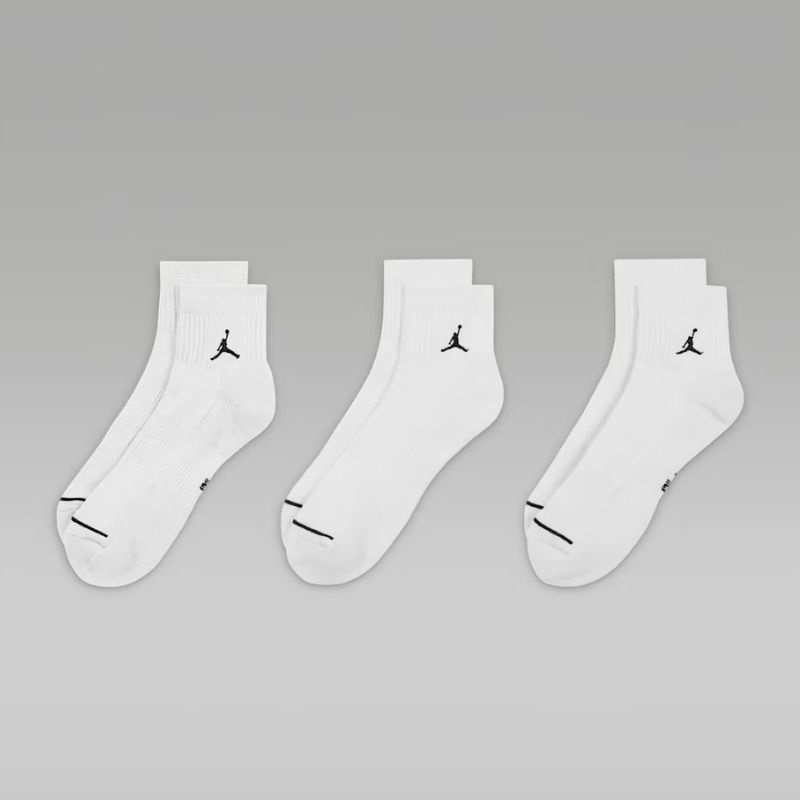 Jual Kaos Kaki Basket Air Jordan Everyday Ankle Socks 3 Pairs White Black Original Dx9655-100 - hoops.sakaraguna.com