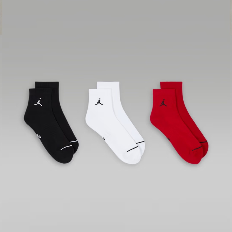 Jual Kaos Kaki Basket Air Jordan Everyday Ankle Socks 3 Pairs Multicolor Original Dx9655-902 - hoops.sakaraguna.com