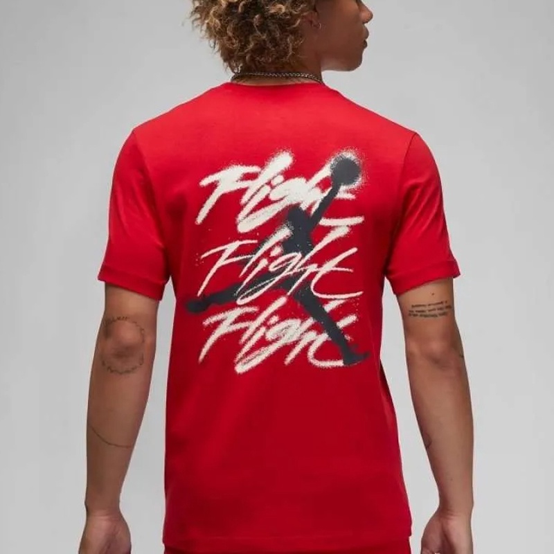 Jual Baju Basket Air Jordan Flight Graphic Tee Red Original Fb7465-687 - hoops.sakaraguna.com