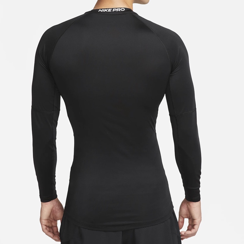 Jual Baju Training Nike Pro Dri-Fit Tight Long Sleeve Tee Black White Original Fb7920-010 - hoops.sakaraguna.com