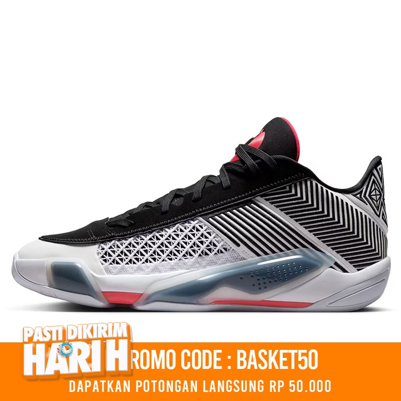 Jual Sepatu Basket Air Jordan Aj 38 Low Pf Black White Original Fd2325-101 - hoops.sakaraguna.com