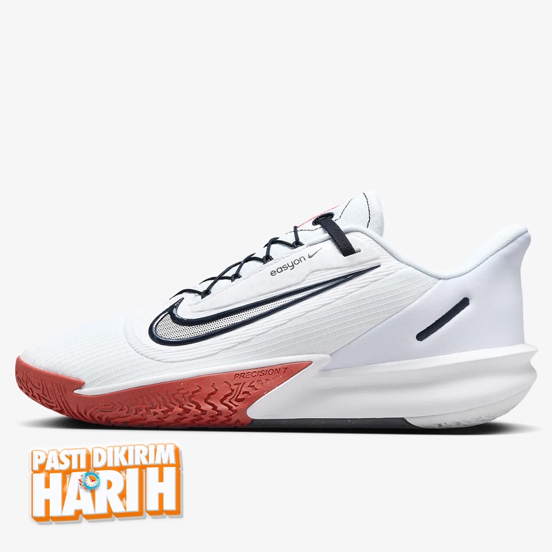 Beli Sepatu Basket Nike Precision 7 Easyon White Original Fn0324-100