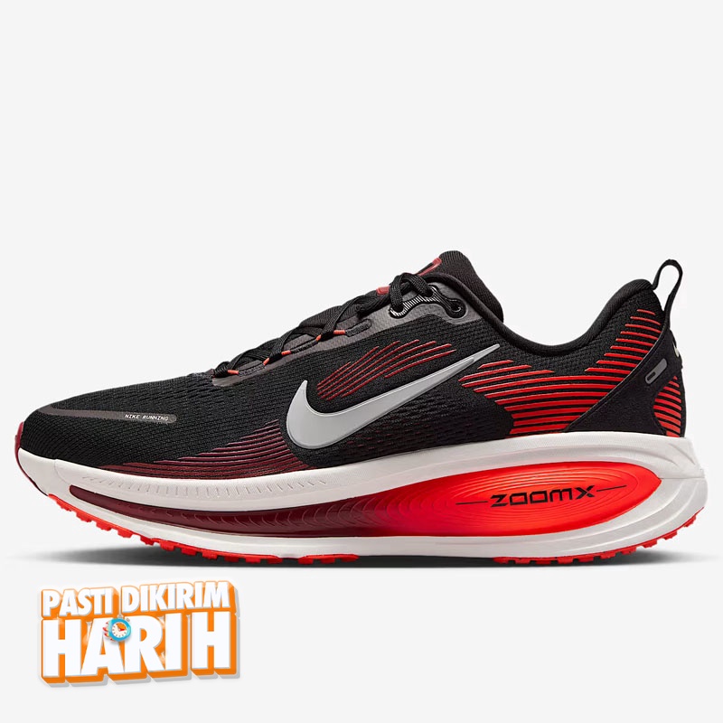 Jual Sepatu Lari Nike Vomero 18 Black - Bright Crimson - Team Red - Summit White Original Hm6803-008 - hoops.sakaraguna.com