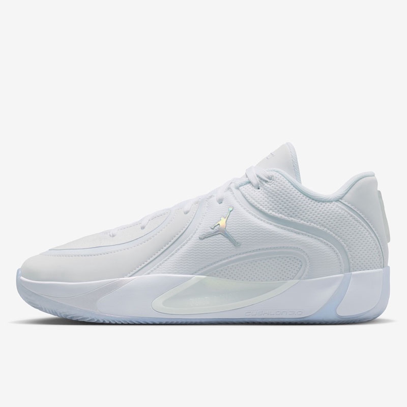 Beli Sepatu Basket Air Jordan Tatum 4 White-Pure Platinum Original Hq4614-102