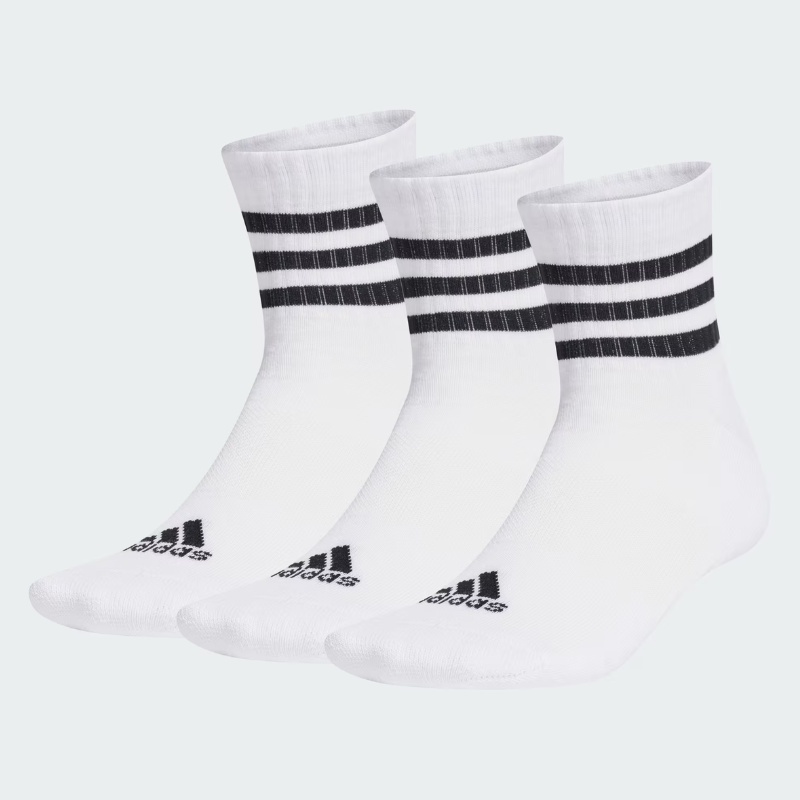 Jual Kaos Kaki Lari Adidas 3-Stripes Cushioned Sportswear Low-Cut Socks 3 Pairs White-Black Original Ht3456 - hoops.sakaraguna.com