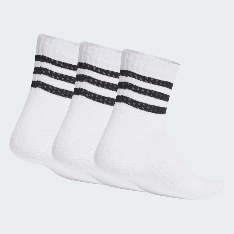 Jual Kaos Kaki Lari Adidas 3-Stripes Cushioned Sportswear Low-Cut Socks 3 Pairs White-Black Original Ht3456 - hoops.sakaraguna.com