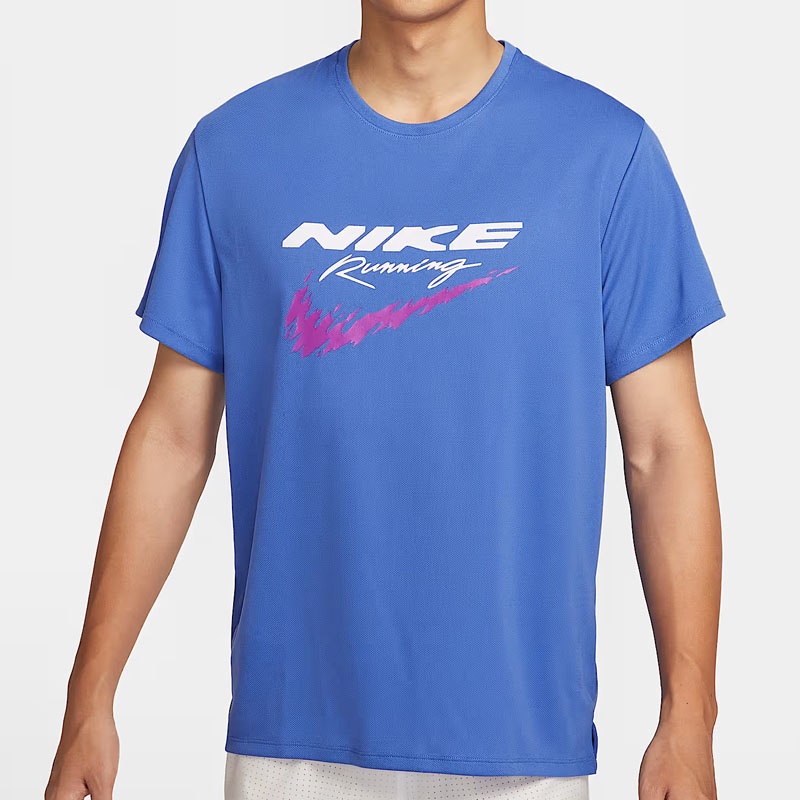 Beli Baju Lari Nike As M Nk Df Uv Rn Enrgy Miler S Comet Blue Original Hv2136-411