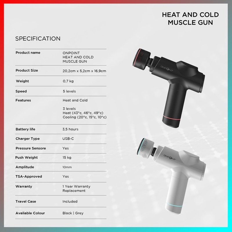 Jual Peralatan Lari Onpoint Onpoint Forge Heat & Cold Muscle Gun Black Original Hxr-B330-A - hoops.sakaraguna.com