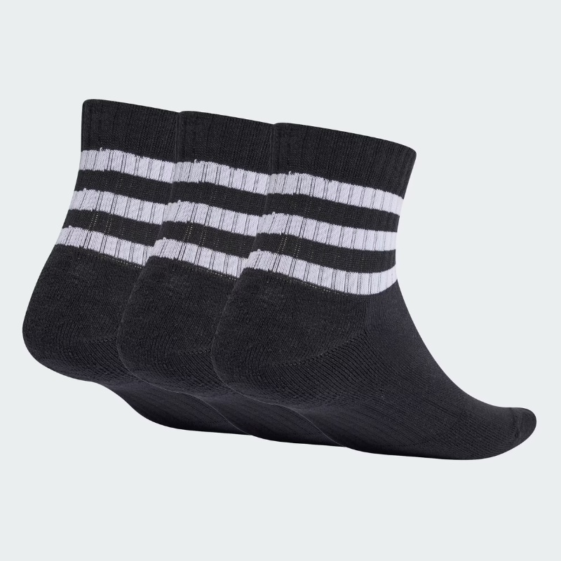 Jual Kaos Kaki Lari Adidas 3-Stripes Cushioned Sportswear Low-Cut Socks 3 Pairs Black-White Original Ic1317 - hoops.sakaraguna.com