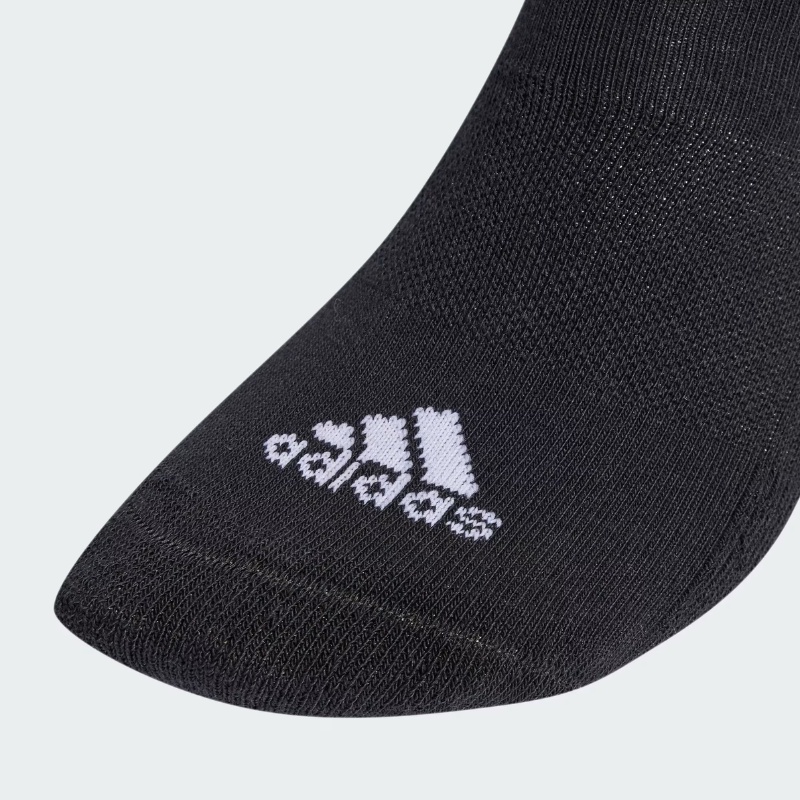 Jual Kaos Kaki Lari Adidas 3-Stripes Cushioned Sportswear Low-Cut Socks 3 Pairs Black-White Original Ic1317 - hoops.sakaraguna.com