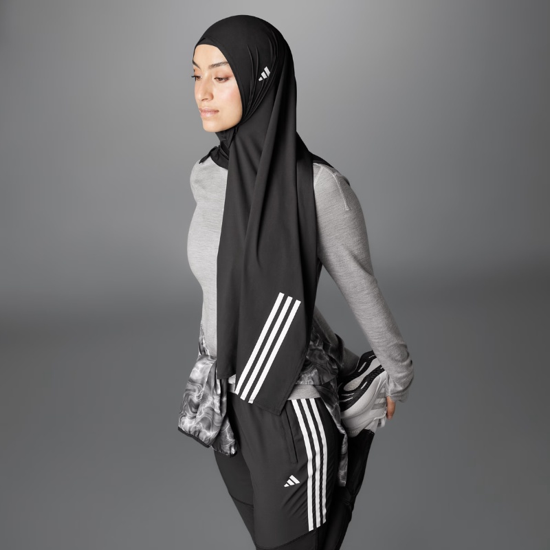 Jual Aksesoris Lari Wanita Adidas Wmns Own The Run 3-Stripes Hijab Black Original Ik5001 - hoops.sakaraguna.com