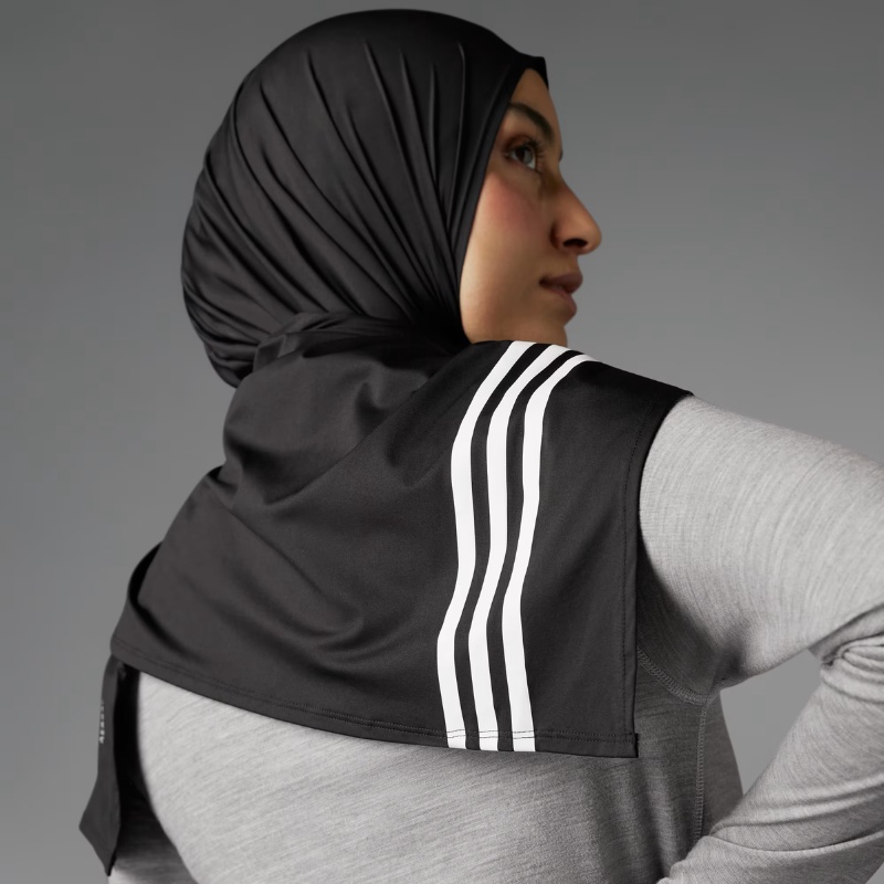 Jual Aksesoris Lari Wanita Adidas Wmns Own The Run 3-Stripes Hijab Black Original Ik5001 - hoops.sakaraguna.com