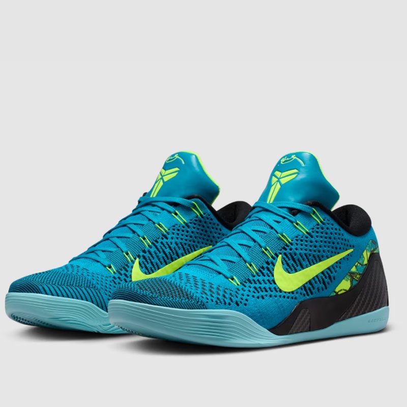 Jual Sepatu Basket Nike Kobe 9 Elite Low Protro' Neo Turquoise And Volt Original Io3673-400 - hoops.sakaraguna.com