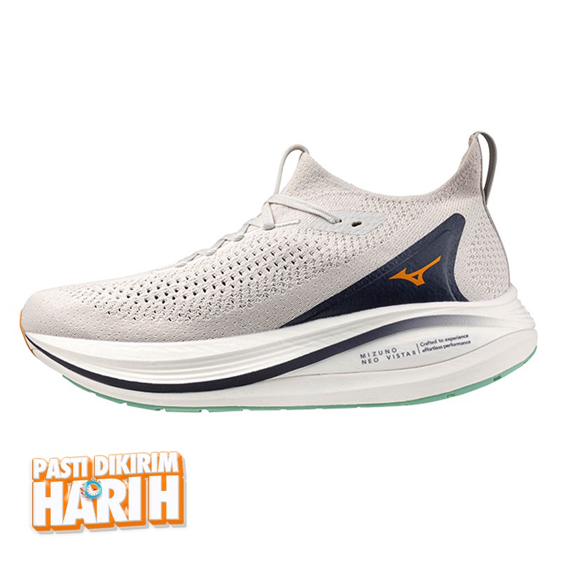 Beli Sepatu Lari Mizuno Neo Vista 2 Nimbus Cloud-Tangelo-Baritone Blue Original J1Gc253402